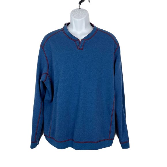 Tommy Bahama Sweater Men Large Purple Blu Reversible Pullover